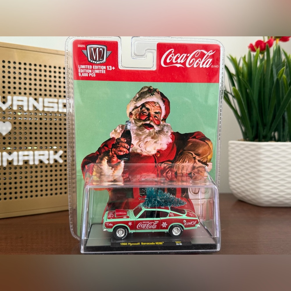 New M2 Machines Coca-Cola 1968 Plymouth Barracuda HEMI